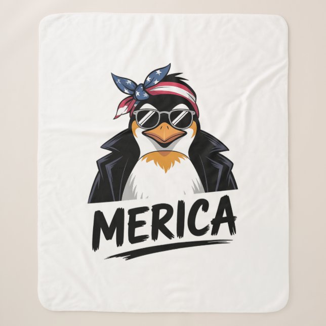 Penguin Resist Penguins Protest Against  Sherpa Blanket (Front)