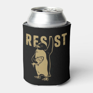 Penguin Resist Penguins Protest Against Tariffs Can Cooler