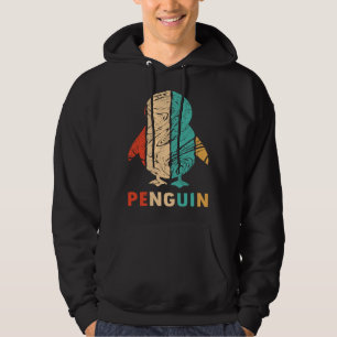 Penguin Retro Emperor Sea Bird King Penguin Pengu Hoodie
