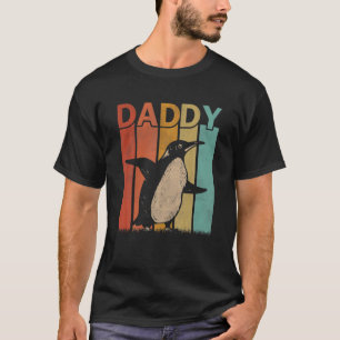 Penguin Retro Style Vintage Daddy Graphic Father's T-Shirt