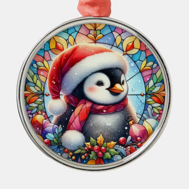 Penguin Round Ornament (Front)