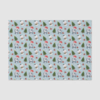 Penguin Santa Happy Merry Christmas tree pattern