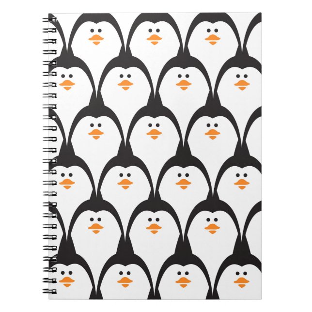 Penguin seamless pattern.  notebook (Front)