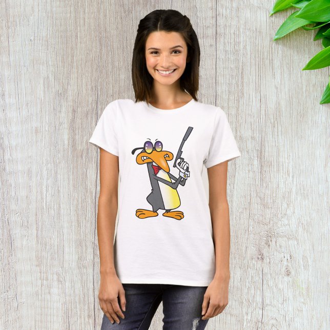 Penguin Secret Agent T-Shirt (Creator Uploaded)
