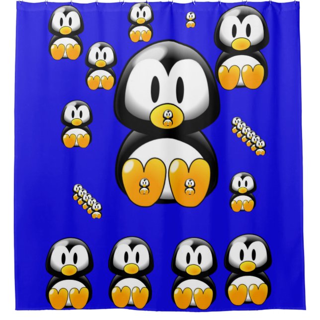 Penguin Shower Curtain (Front)