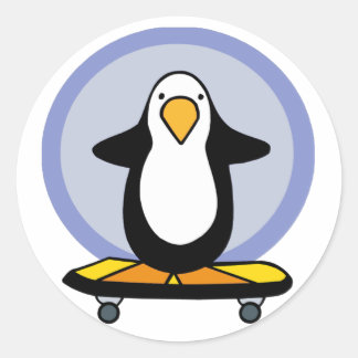 Penguin Skateboarding stickers