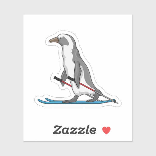 Penguin Skier Ski (Sheet)