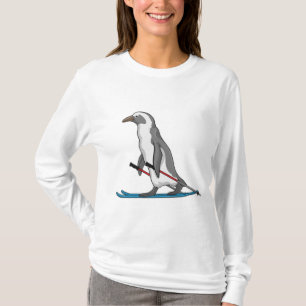 Penguin Skier Ski T-Shirt