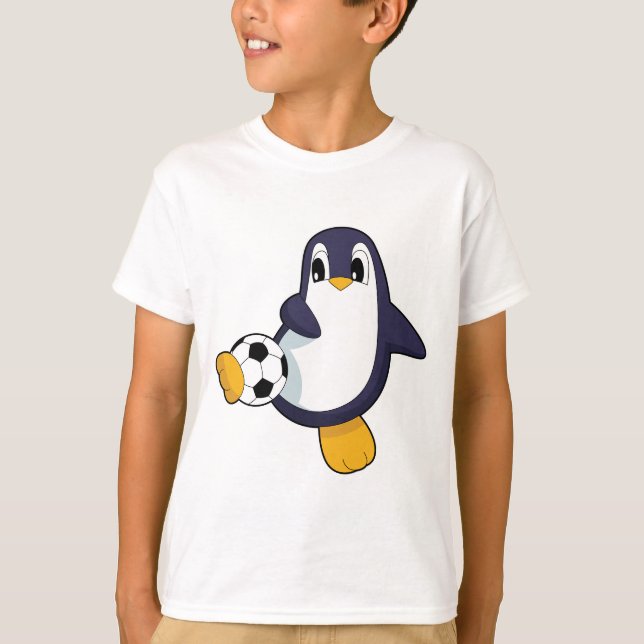 Penguin Soccer player Soccer T-Shirt (Front)