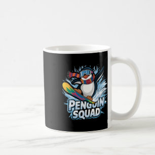 Penguin Squad Winter Sports Snowboarding And Ski A Coffee Mug
