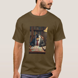 penguin stamp collector t-shirt