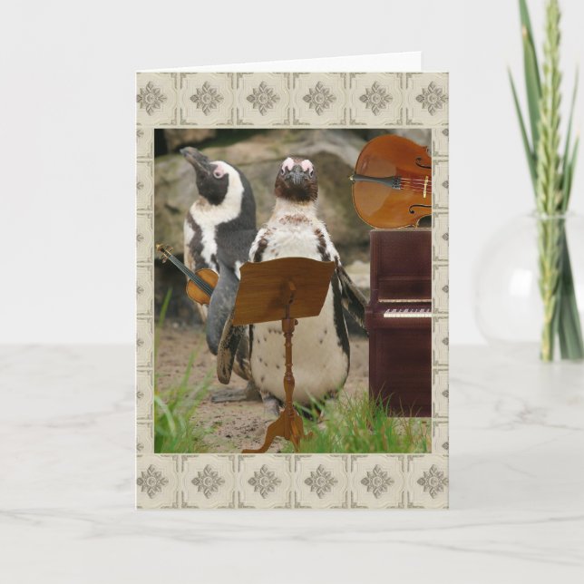 Penguin String Ensemble Card (Front)