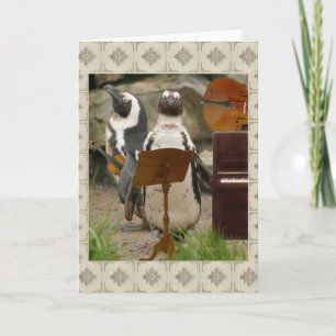 Penguin String Ensemble Card