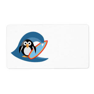 Penguin surfer