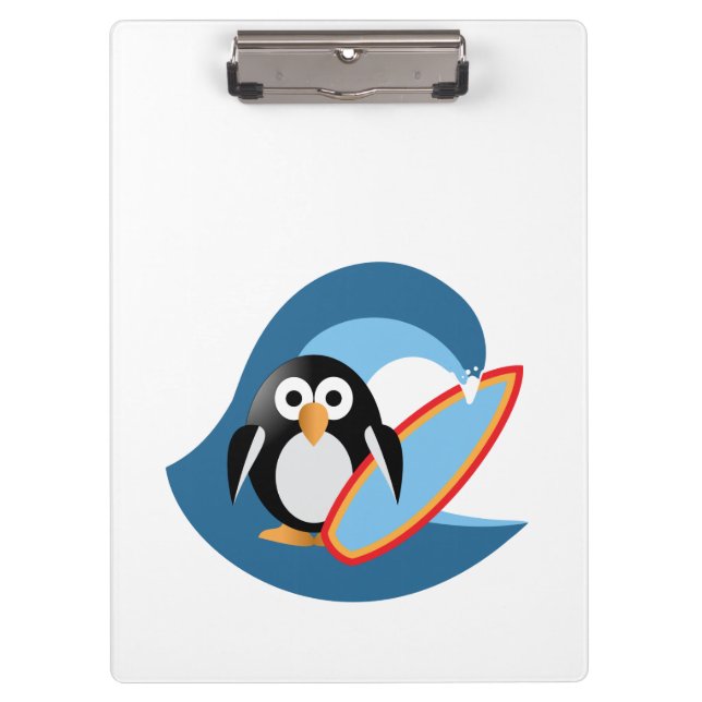 Penguin surfer clipboard (Front)