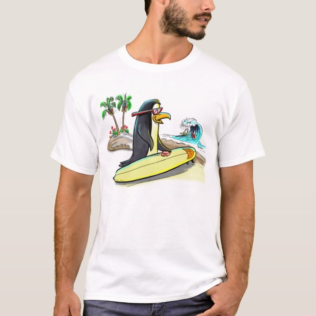 pEnGuIn sUrFeR T-Shirt (Front)