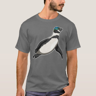 Penguin Swimming Swimming goggles T-Shirt