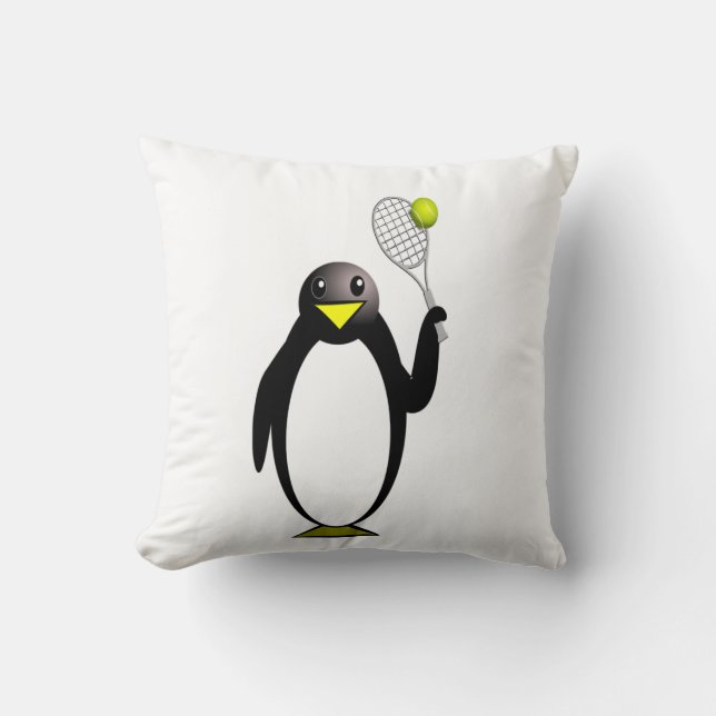 Penguin Tennis Cushion (Front)
