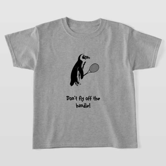 Penguin Tennis Player T-Shirt (Laydown)