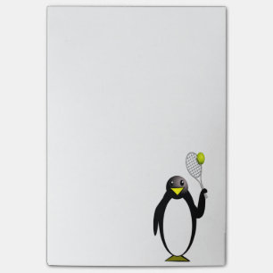 Penguin Tennis Post-it Notes