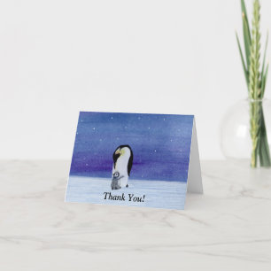 Penguin Thank You Card
