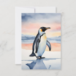 Penguin thank you card