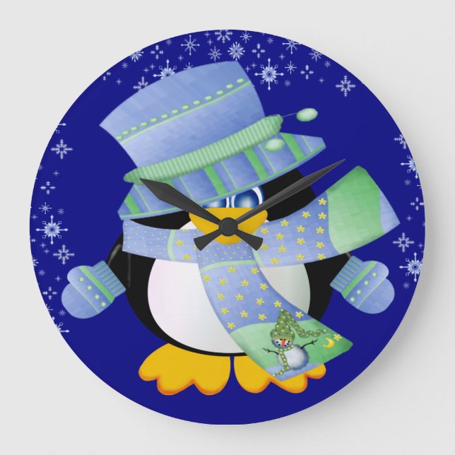Penguin Time Wall Clock (Front)