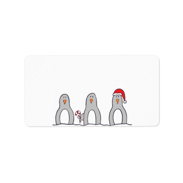"Penguin Trio" Label (Front)