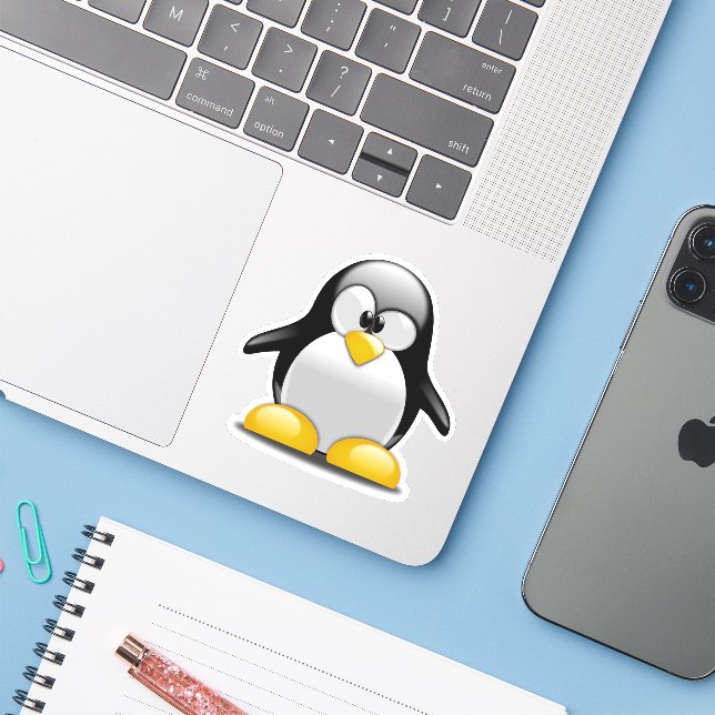 penguin tuntun (Laptop w/ iPhone)