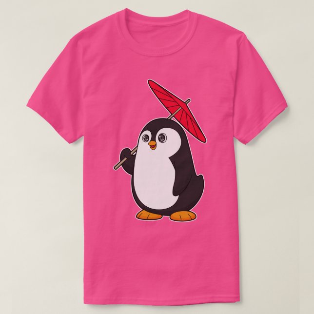 Penguin Umbrella T-Shirt (Design Front)