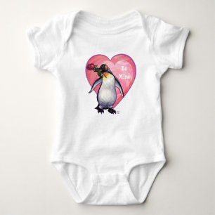Penguin Valentine's Day Baby Bodysuit