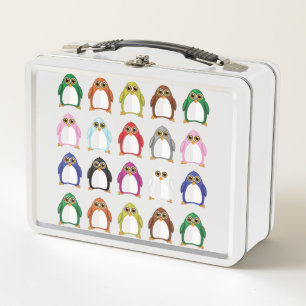 Penguin Variety   Metal Lunch Box