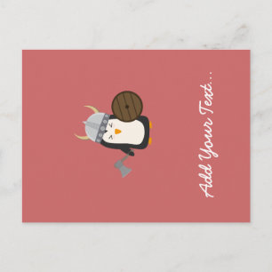 Penguin Viking Postcard