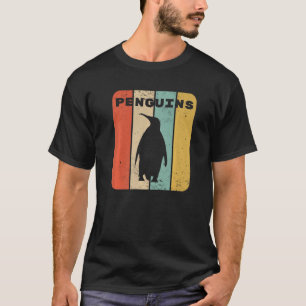 Penguin Vintage Sunset Retro Cute Women's Penguin T-Shirt
