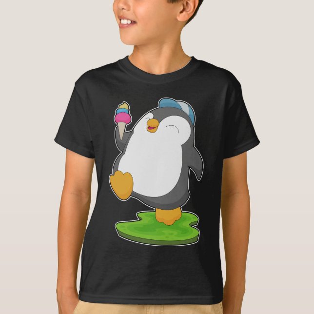 Penguin Waffle ice cream T-Shirt (Front)