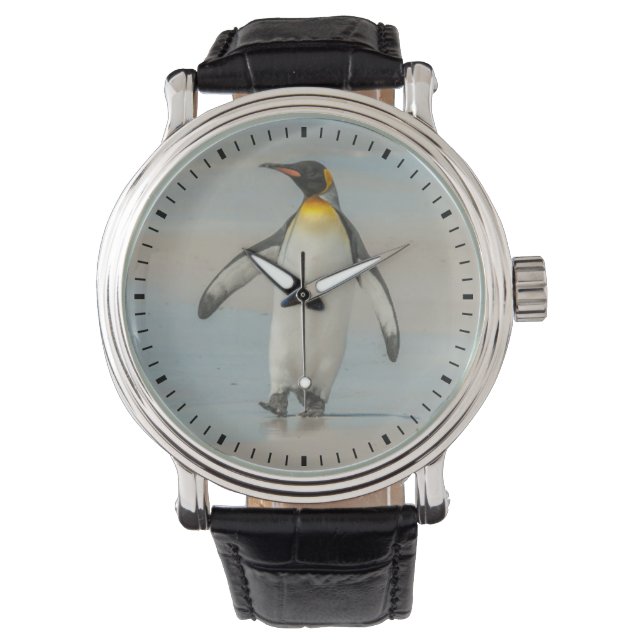 Penguin walking on the beach watch (Front)