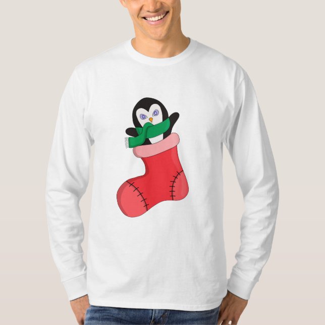 Penguin Warming Up to the Cold T-Shirt (Front)