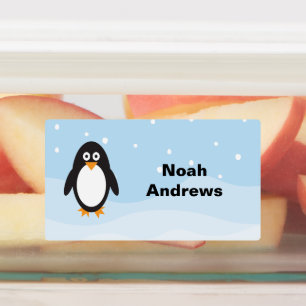 Penguin Waterproof Name Labels for School