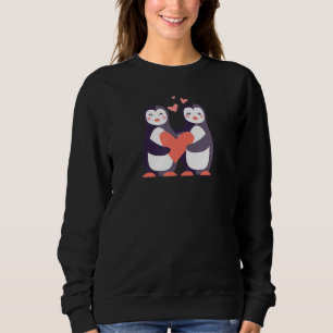 PENGUIN Wedding Anniversary Engagement Party Him H Sweatshirt
