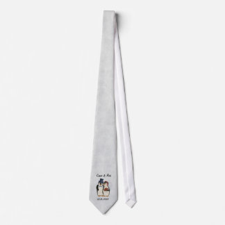 Penguin Wedding Bride and Groom Tie - Customise