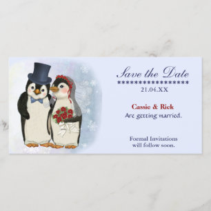 Penguin Wedding Save The Date
