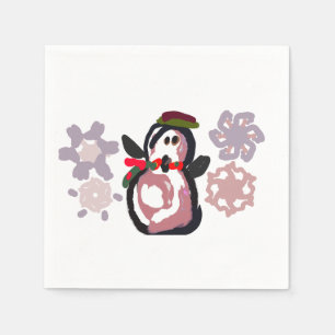 Penguin Winter Napkin