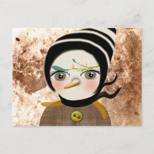Penguin Winter Postcard