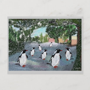 Penguin Winterwonderland Postcards