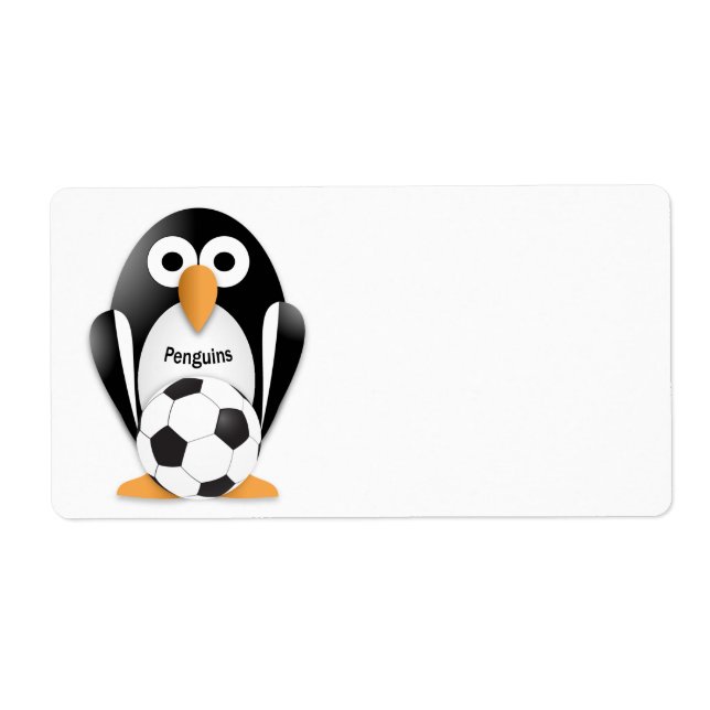 Penguin with a soccer ball (Front)