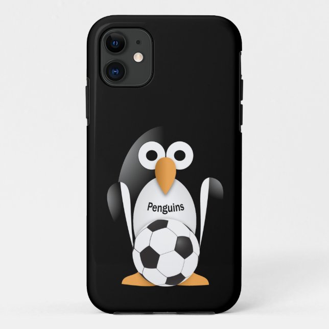 Penguin with a soccer ball Case-Mate iPhone case (Back)
