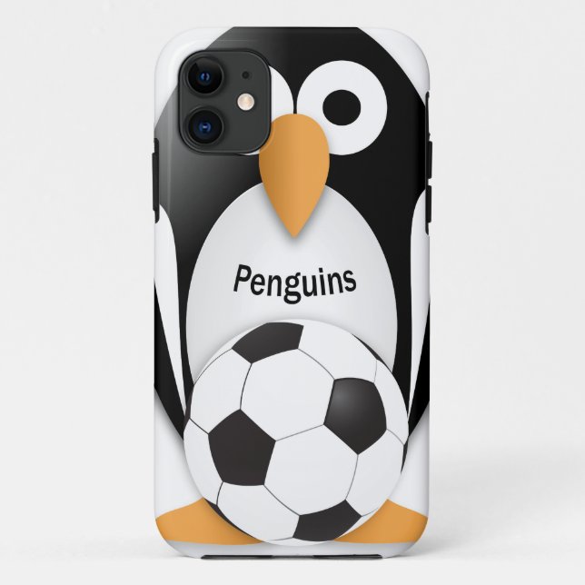 Penguin with a soccer ball Case-Mate iPhone case (Back)