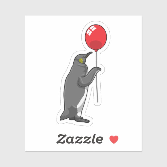 Penguin with Balloon (Sheet)