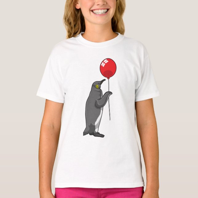 Penguin with Balloon T-Shirt (Front)