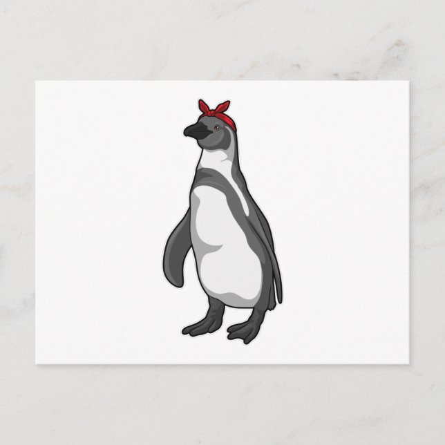 Penguin with Bandanna Postcard (Front)